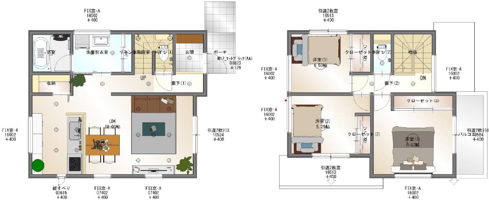 1号棟間取図