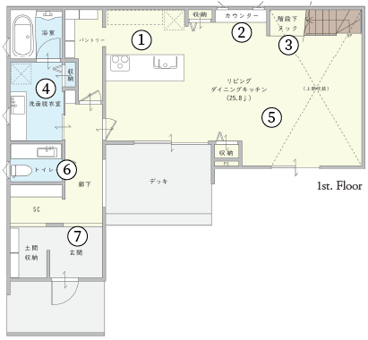 56号棟1階間取図
