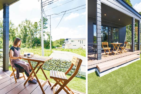 テラスバルコニーで我が家のカフェ気分を